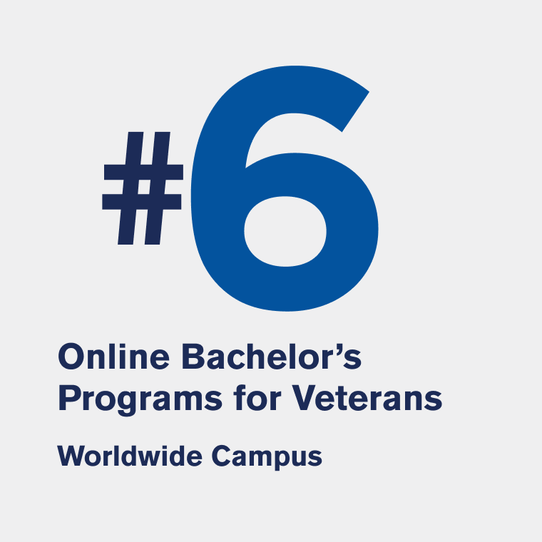 Number 6 Online Bachelor's Programs for Veterans - Worldwide Campus