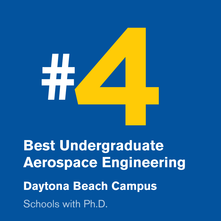 Number 4 Best Undergraduate Aerospace Engineering - Daytona Beach - Schools with Ph.D.