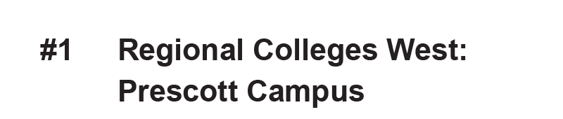 #1, Regional Colleges West: Prescott Campus