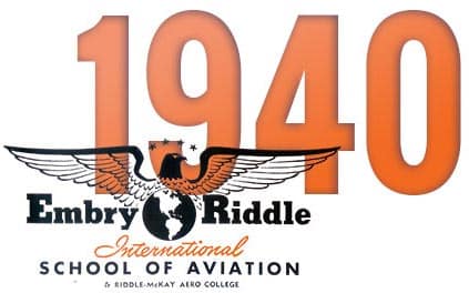 Embry-Riddle International School of Aviation graphic from 1940