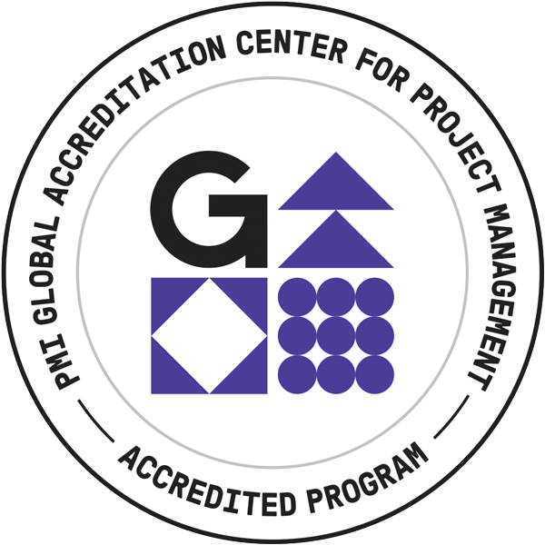 PMI Global Accreditation Center for Project Management seal.